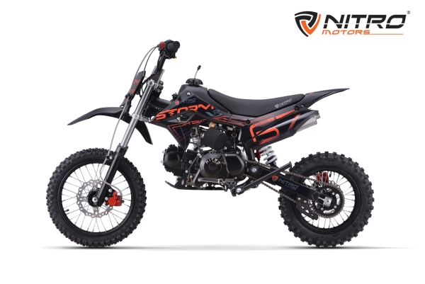 NITRO MOTORS 125cc Kinder Dirtbike Storm V3 BRX 14/12 4-Gang